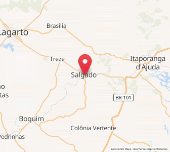 Map of Salgado, Sergipe