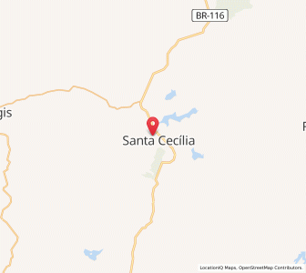 Map of Santa Cecília, Santa Catarina