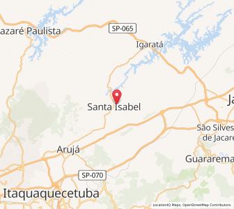 Map of Santa Isabel, São Paulo
