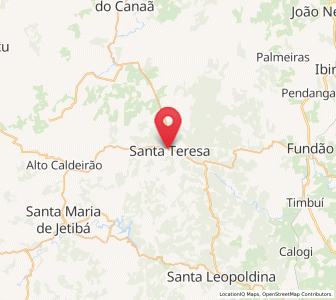 Map of Santa Teresa, Espírito Santo