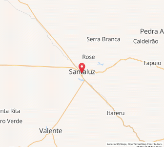 Map of Santaluz, Bahia