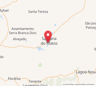 Map of Santana do Matos, Rio Grande do Norte