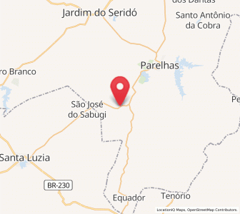 Map of Santana do Seridó, Rio Grande do Norte