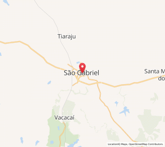 Map of São Gabriel, Rio Grande do Sul