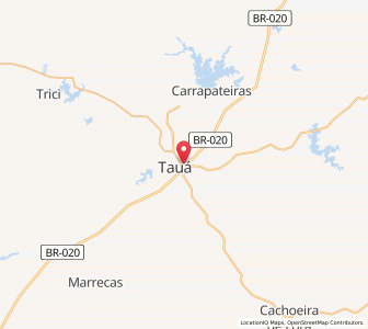 Map of São João dos Inhamuns, Ceará