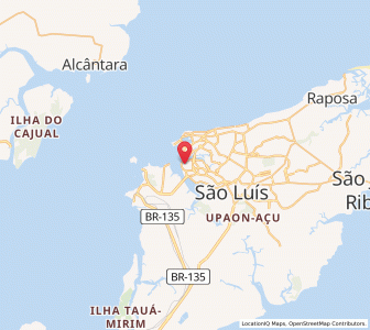 Map of São Luís, Maranhão