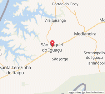Map of São Miguel do Iguaçu, Paraná