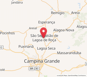 Map of São Sebastião de Lagoa de Roça, Paraíba