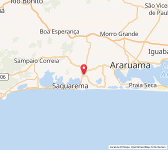 Map of Saquarema, Rio de Janeiro