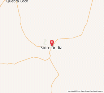 Map of Sidrolândia, Mato Grosso do Sul