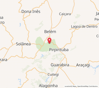 Map of Solânea, Paraíba