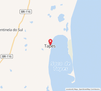 Map of Tapes, Rio Grande do Sul