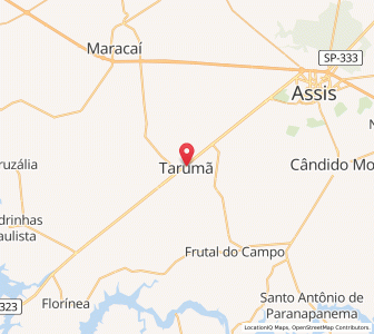 Map of Tarumã, São Paulo
