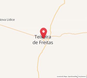 Map of Teixeira de Freitas, Bahia