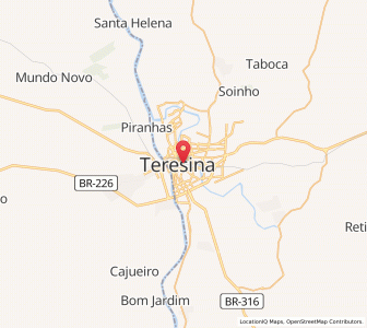 Map of Teresina, Piauí