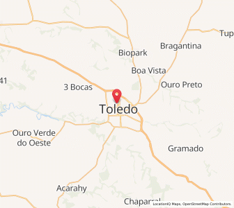 Map of Toledo, Paraná