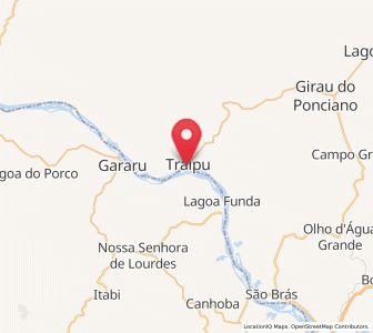 Map of Traipu, Alagoas