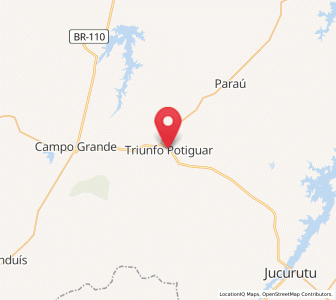 Map of Triunfo Potiguar, Rio Grande do Norte