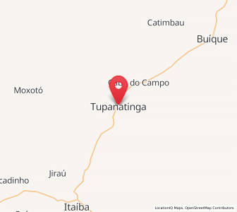 Map of Tupanatinga, Pernambuco