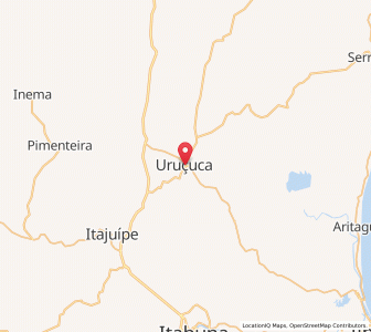 Map of Uruçuca, Bahia