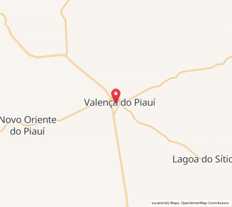 Map of Valença do Piauí, Piauí