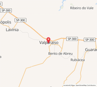 Map of Valparaíso, São Paulo