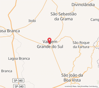 Map of Vargem Grande do Sul, São Paulo