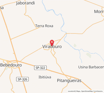 Map of Viradouro, São Paulo