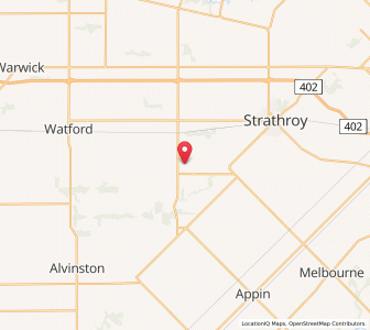 Map of Adelaide Metcalfe, OntarioOntario