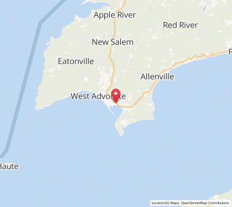 Map of Advocate Harbour, Nova ScotiaNova Scotia