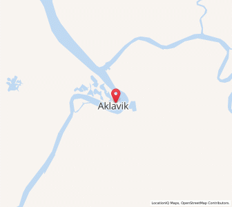 Map of Aklavik, Northwest TerritoriesNorthwest Territories