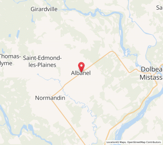 Map of Albanel, QuebecQuebec