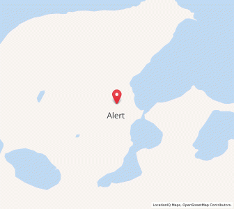 Map of Alert, Nunavut