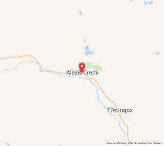 Map of Alexis Creek, British ColumbiaBritish Columbia
