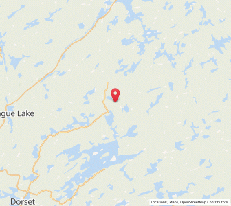 Map of Algonquin Highlands, OntarioOntario