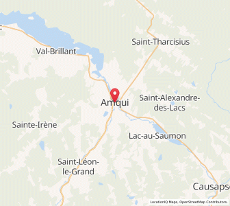 Map of Amqui, QuebecQuebec