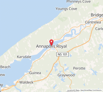 Map of Annapolis Royal, Nova ScotiaNova Scotia