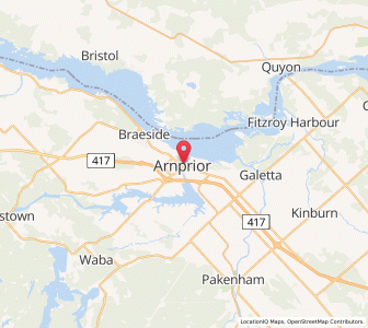 Map of Arnprior, OntarioOntario
