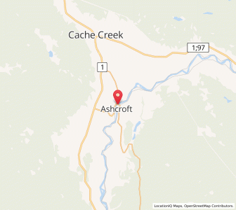 Map of Ashcroft, British ColumbiaBritish Columbia