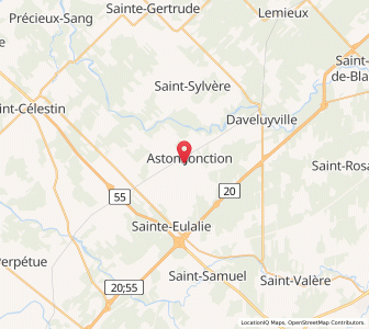 Map of Aston-Jonction, QuebecQuébec