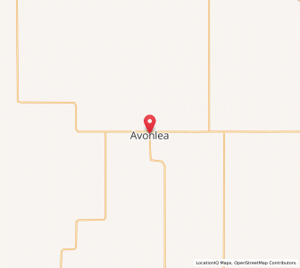 Map of Avonlea, SaskatchewanSaskatchewan