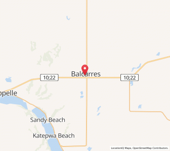 Map of Balcarres, SaskatchewanSaskatchewan