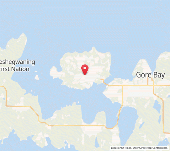 Map of Barrie Island, OntarioOntario