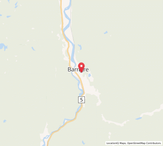 Map of Barrière, British ColumbiaBritish Columbia