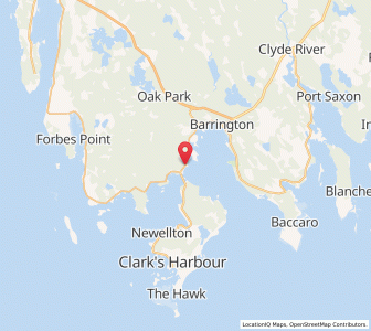 Map of Barrington Passage, Nova ScotiaNova Scotia