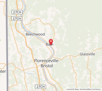 Map of Bath, New BrunswickNew Brunswick