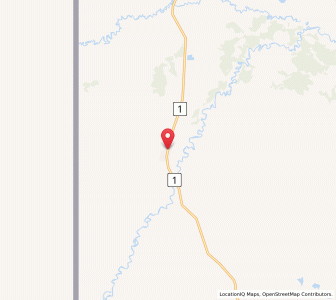 Map of Beaver Creek, YukonYukon Territory