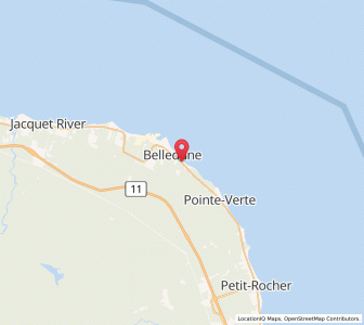 Map of Belledune, New BrunswickNew Brunswick