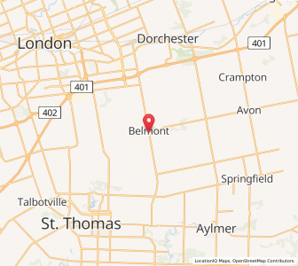 Map of Belmont, OntarioOntario