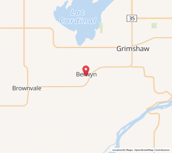 Map of Berwyn, AlbertaAlberta